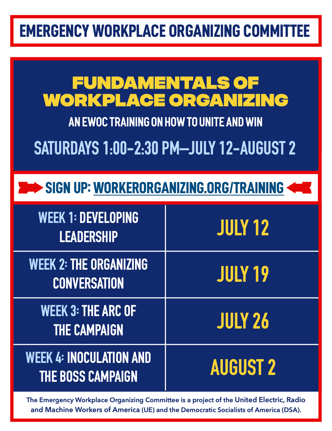 EWOC Fundamentals of Organizing Training